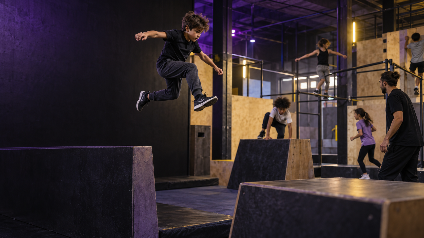 Entrenamiento de parkour en Simios Urbanos